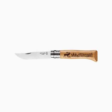 Couteau cerf Opinel - n° 8 - m/chêne