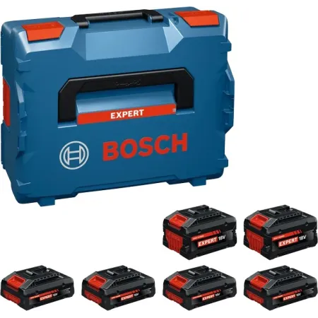 Kit de démarrage 6 batteries Bosch Expert - Exba (6 assortiments) : 4 de 4 Ah et 2 de 8 Ah.